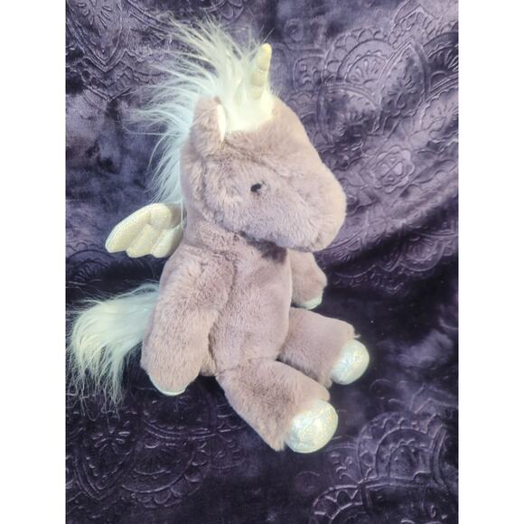 Douglas The Cuddle Toy Floppy Unicorn Plush Stuffed Animal 12" Purple #4636 - Picture 4 of 6